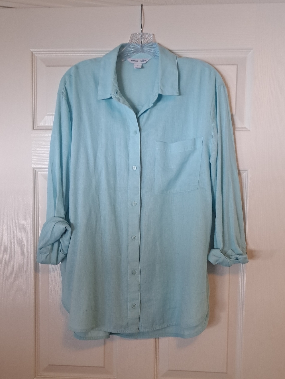 Old Navy Mint Green Boyfriend Shirt